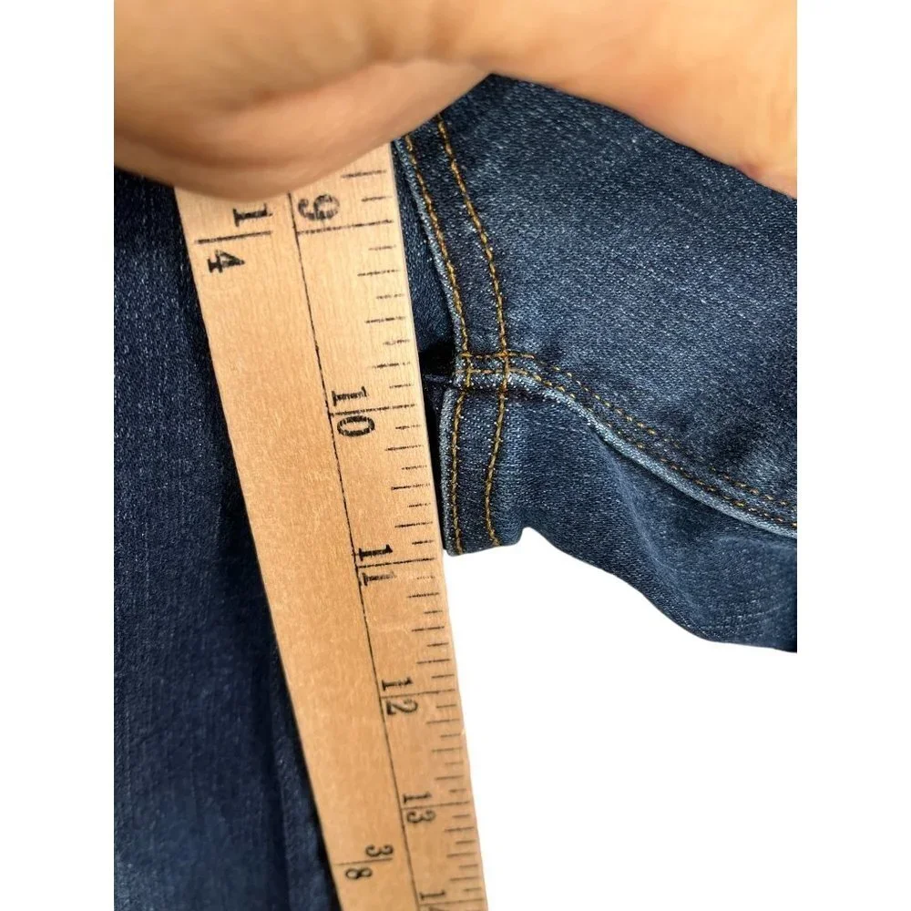 Spanx‎ Distressed Denim Legging sz M cropped stretchy - Picture 5 of 8